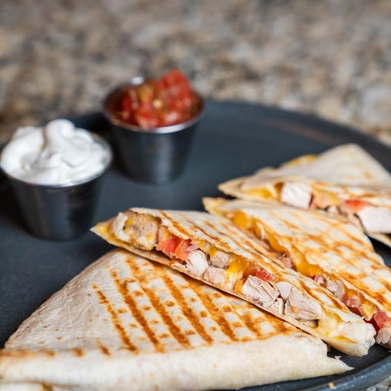 Delicious Quesadilla Options at Our Pub